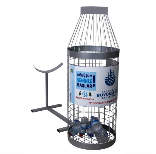 Model 1005 Geri Dönüşüm Çöp Sepeti 110+40 CM EBAT